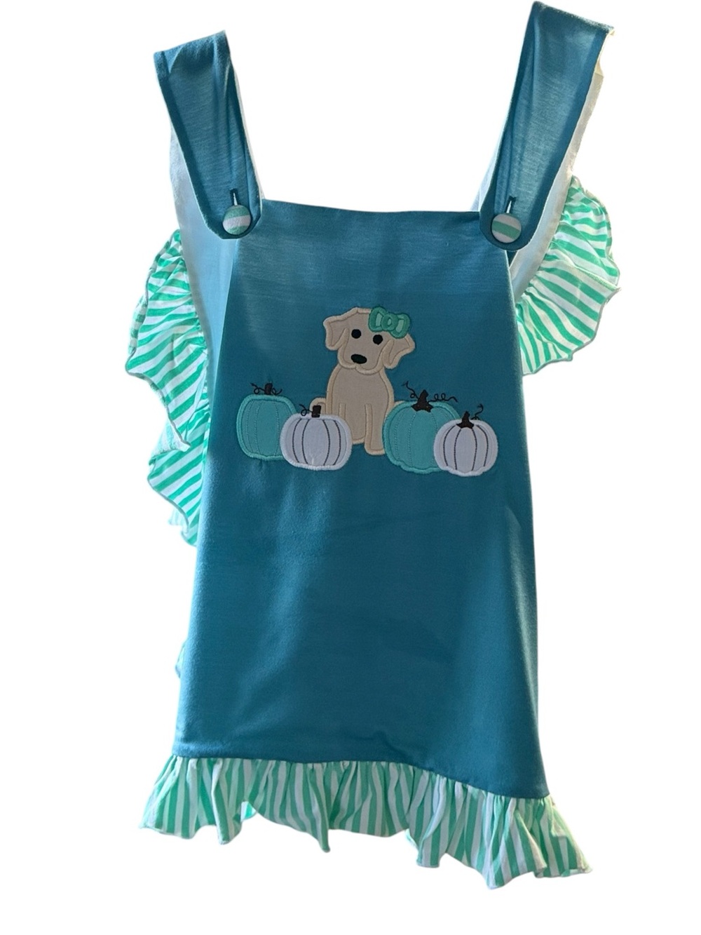 Busy Bees Smocks Pumpkin Dog Boutique Dress Size 9